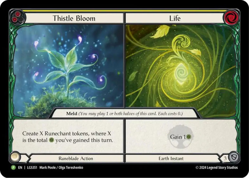Thistle Bloom // Life [LGS351] (Promo) Cold Foil - Flesh And Blood Single