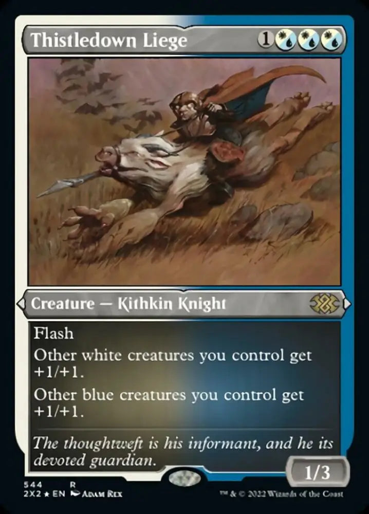 Thistledown Liege (Foil Etched) [Double Masters 2022] - MTG Single