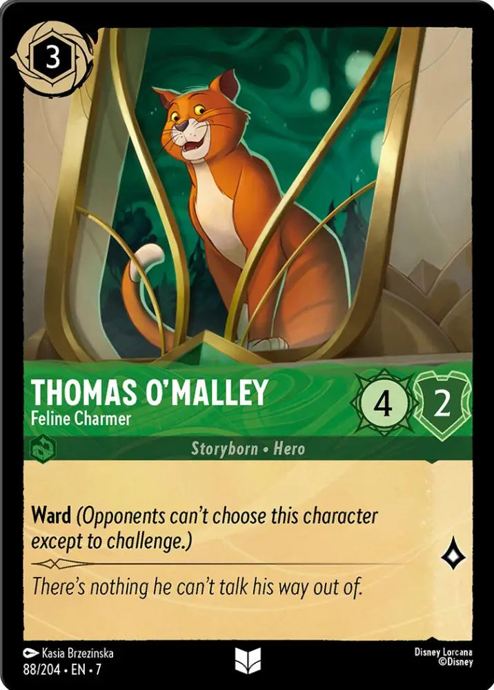 Thomas O’Malley - Feline Charmer (88/204) [Archazia’s Island] - Lorcana Single