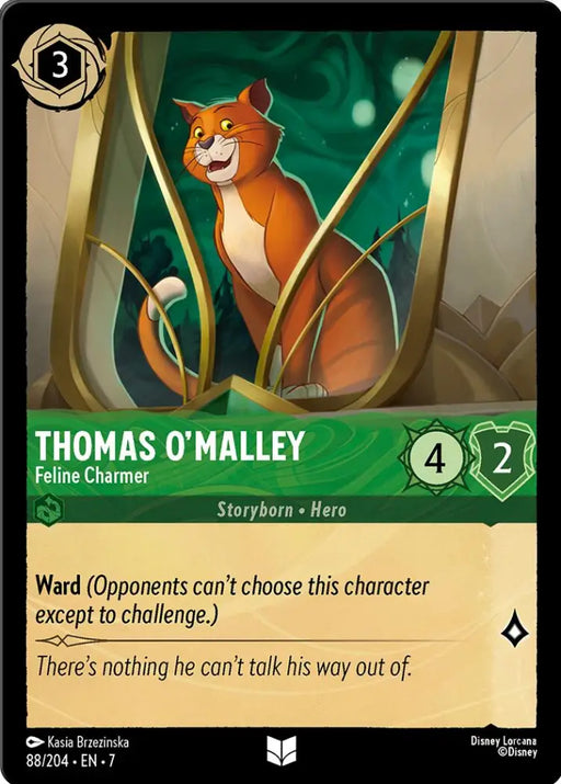 Thomas O’Malley - Feline Charmer (88/204) [Archazia’s Island] - Lorcana Single