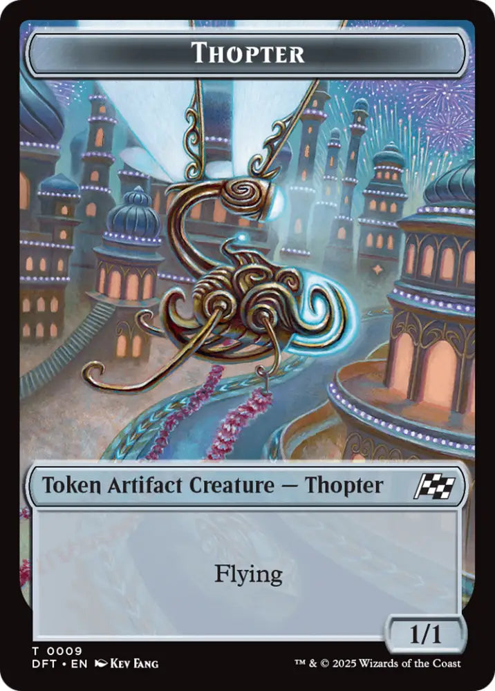 Thopter (0009) // Treasure Double-Sided Token [Aetherdrift Tokens] - MTG Single