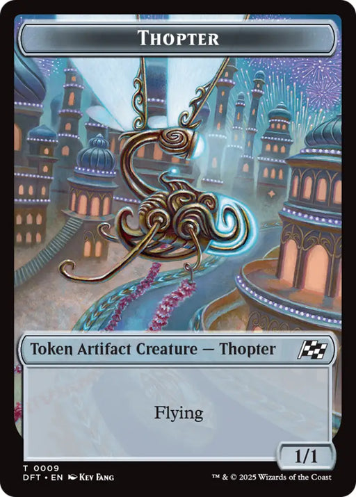 Thopter (0009) // Treasure Double-Sided Token [Aetherdrift Tokens] - MTG Single