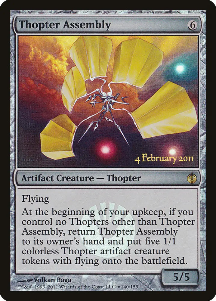 Thopter Assembly [Mirrodin Besieged Prerelease Promos] - MTG Single