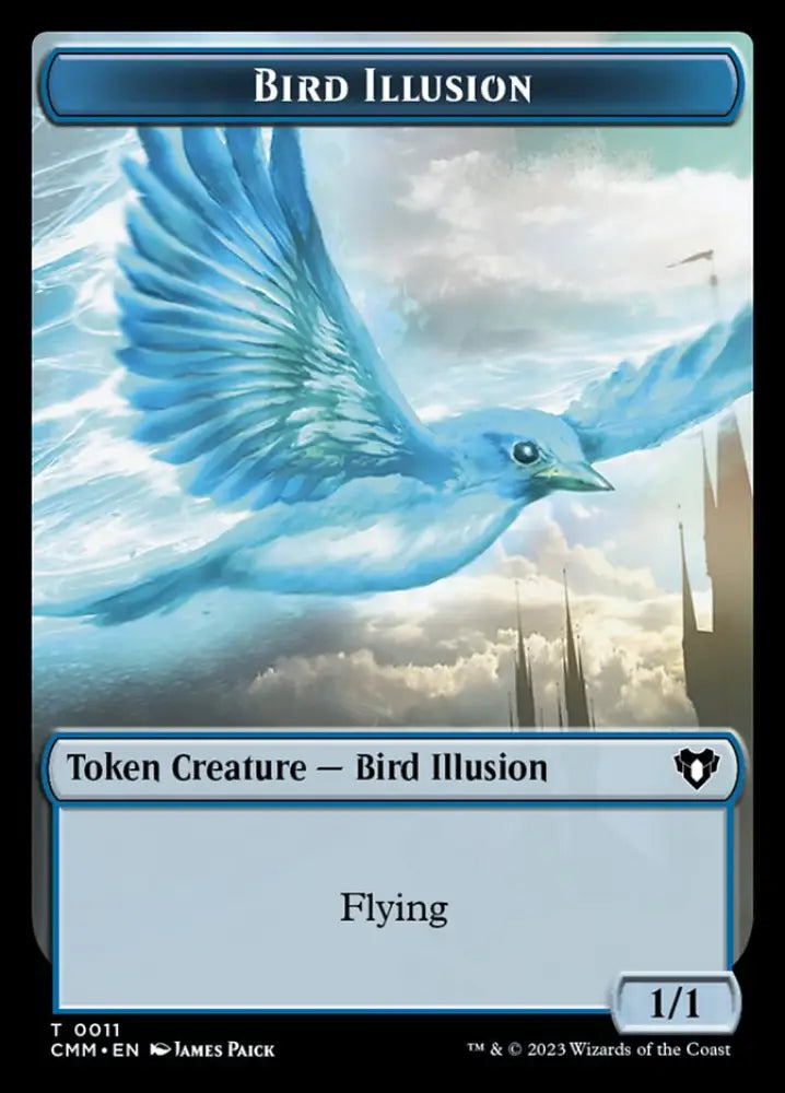 Thopter // Bird Illusion Double-Sided Token [Commander Masters Tokens] - MTG Single