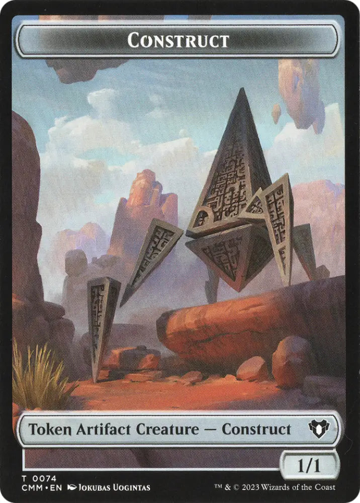 Thopter // Construct (0074) Double-Sided Token [Commander Masters Tokens] - MTG Single