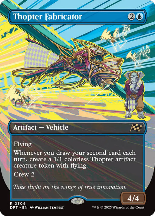 Thopter Fabricator (Borderless) [Aetherdrift] - MTG Single
