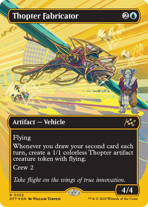Thopter Fabricator (Borderless) (First-Place Foil) [Aetherdrift] - MTG Single
