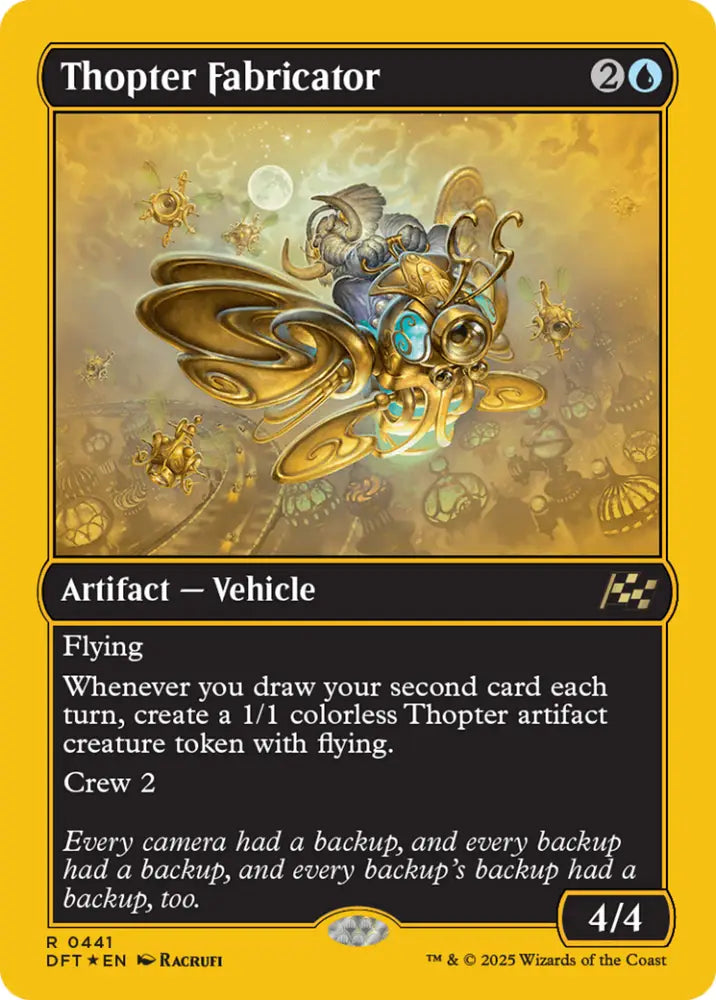 Thopter Fabricator (First-Place Foil) [Aetherdrift] - MTG Single