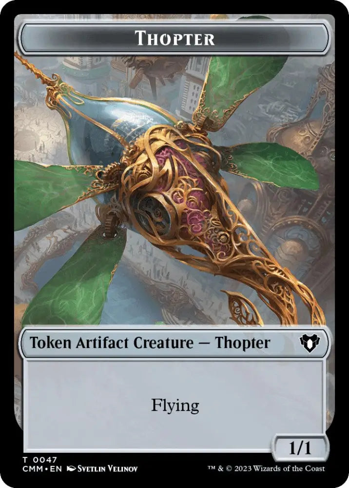 Thopter // Myr Double-Sided Token [Commander Masters Tokens] - MTG Single