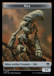 Thopter // Myr Double-Sided Token [Commander Masters Tokens] - MTG Single