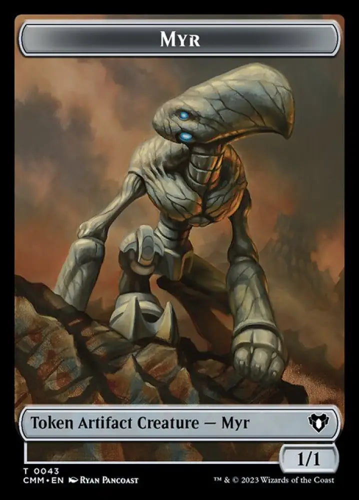 Thopter // Myr Double-Sided Token [Commander Masters Tokens] - MTG Single