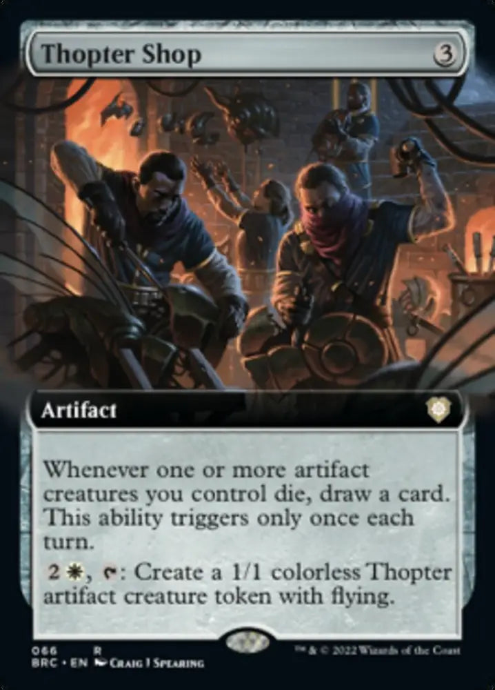 Thopter Shop (Extended Art) [The Brothers’ War Commander] - MTG Single