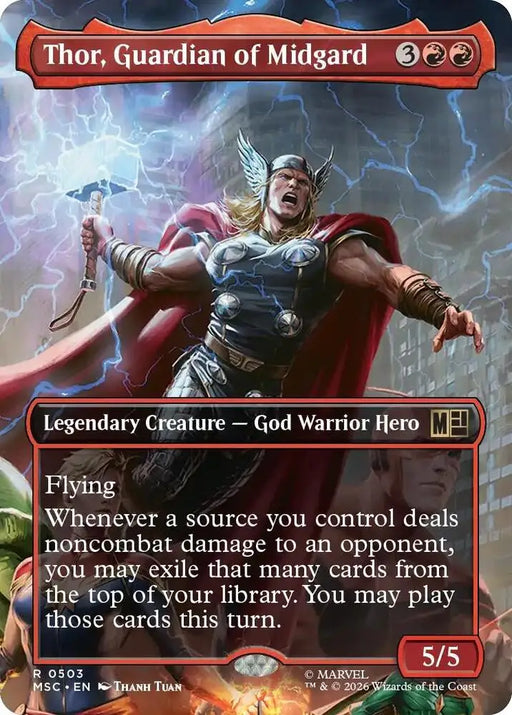 Thor, Guardian of Midgard (Borderless) (503) [Marvel Super Heroes Commander]
