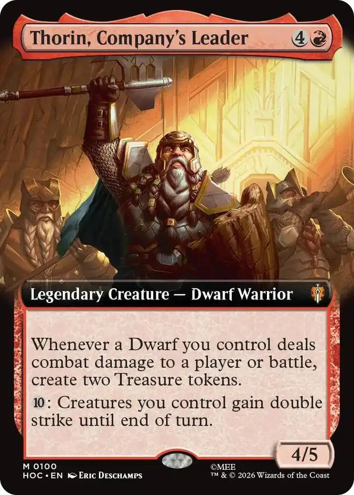 Thorin, Company's Leader (Extended Art) (100) [The Hobbit: Eternal-Legal]