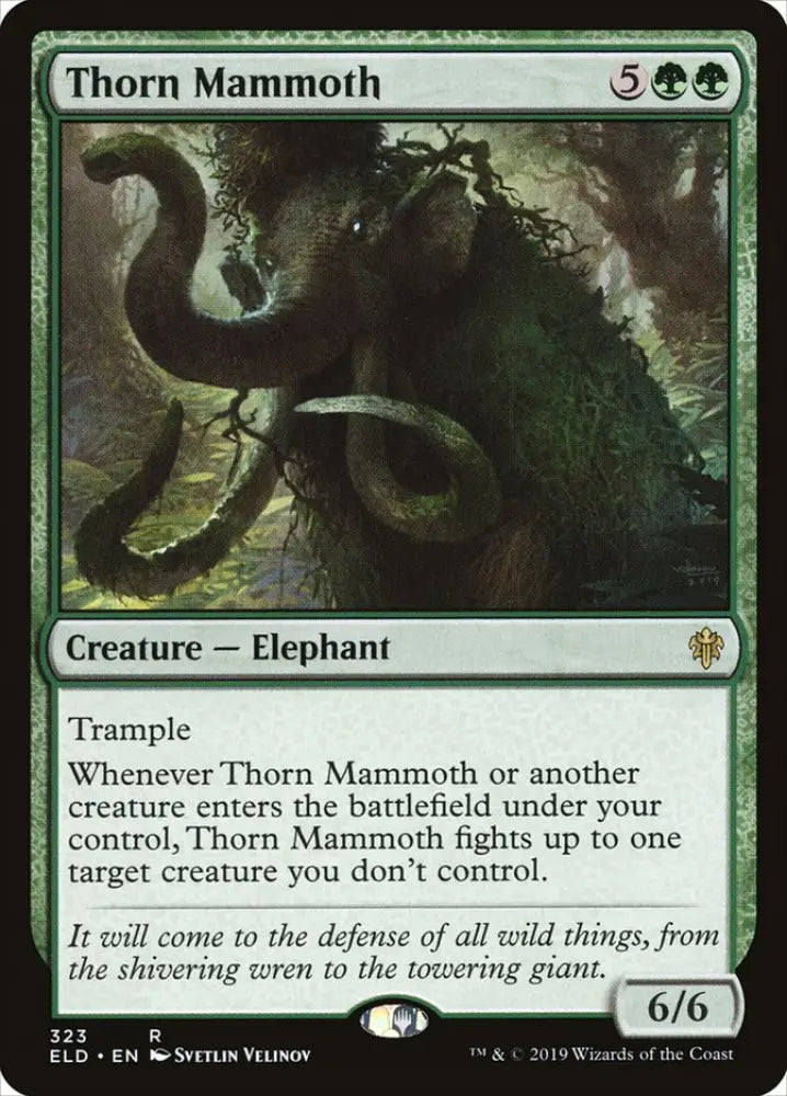 Thorn Mammoth [Throne of Eldraine] - MTG Single
