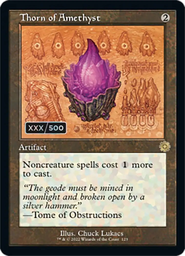 Thorn of Amethyst (Retro Schematic) (Serialized) [The Brothers’ War Retro Artifacts] - MTG Single