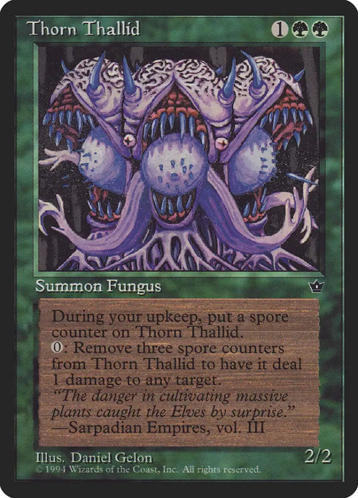 Thorn Thallid (Daniel Gelon) [Fallen Empires] - MTG Single