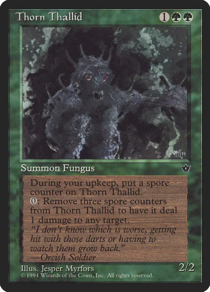 Thorn Thallid (Jesper Myrfors) [Fallen Empires] - MTG Single