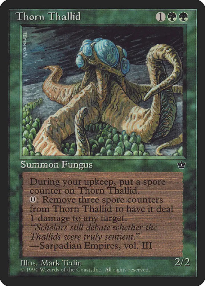 Thorn Thallid (Mark Tedin) [Fallen Empires] - MTG Single