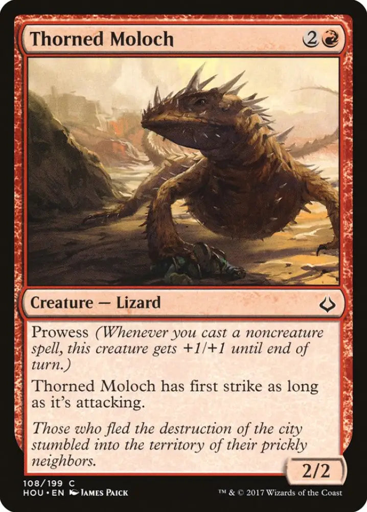 Thorned Moloch [Hour of Devastation] - MTG Single