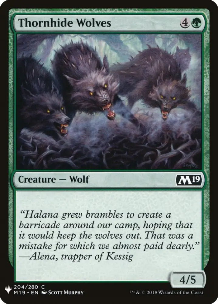 Thornhide Wolves [Mystery Booster] - MTG Single
