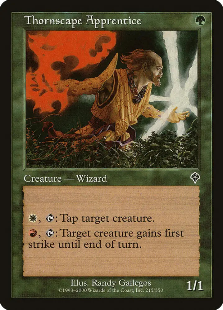 Thornscape Apprentice [Invasion] - MTG Single