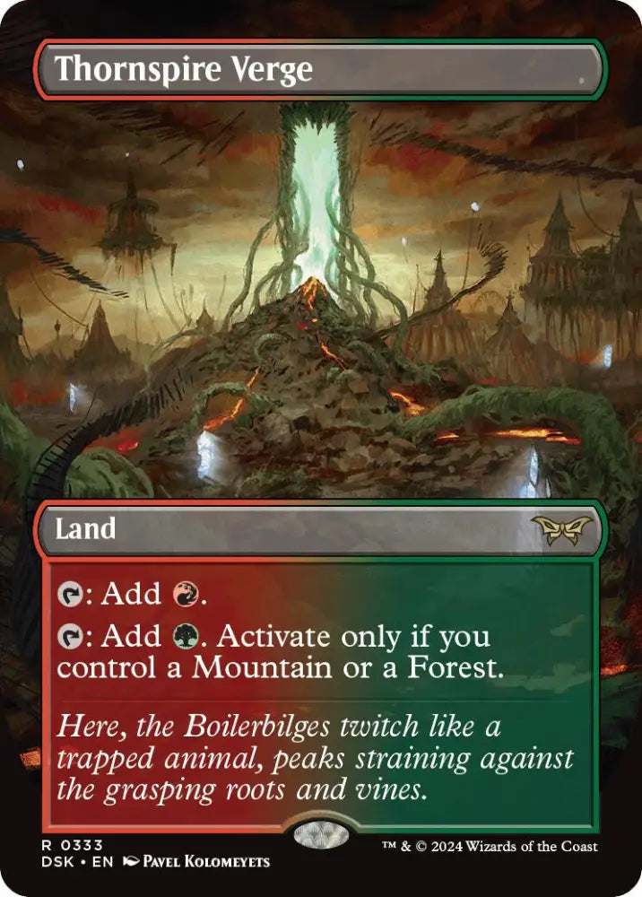 Thornspire Verge (Borderless) [Duskmourn: House of Horror] - MTG Single