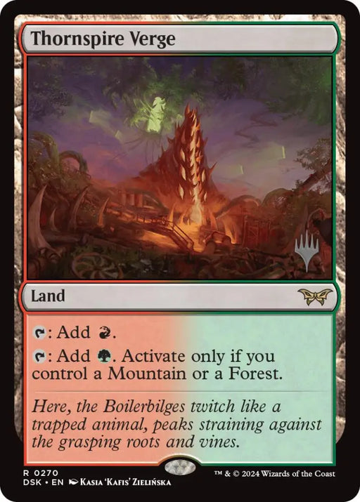 Thornspire Verge (Promo Pack) [Duskmourn: House of Horror Promos] - MTG Single