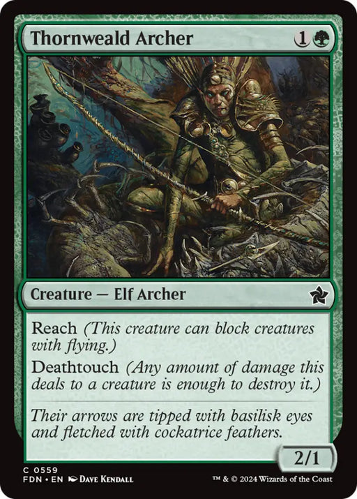 Thornweald Archer [Foundations] - MTG Single