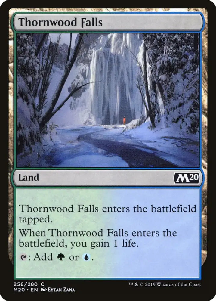 Thornwood Falls [Core Set 2020] - MTG Single