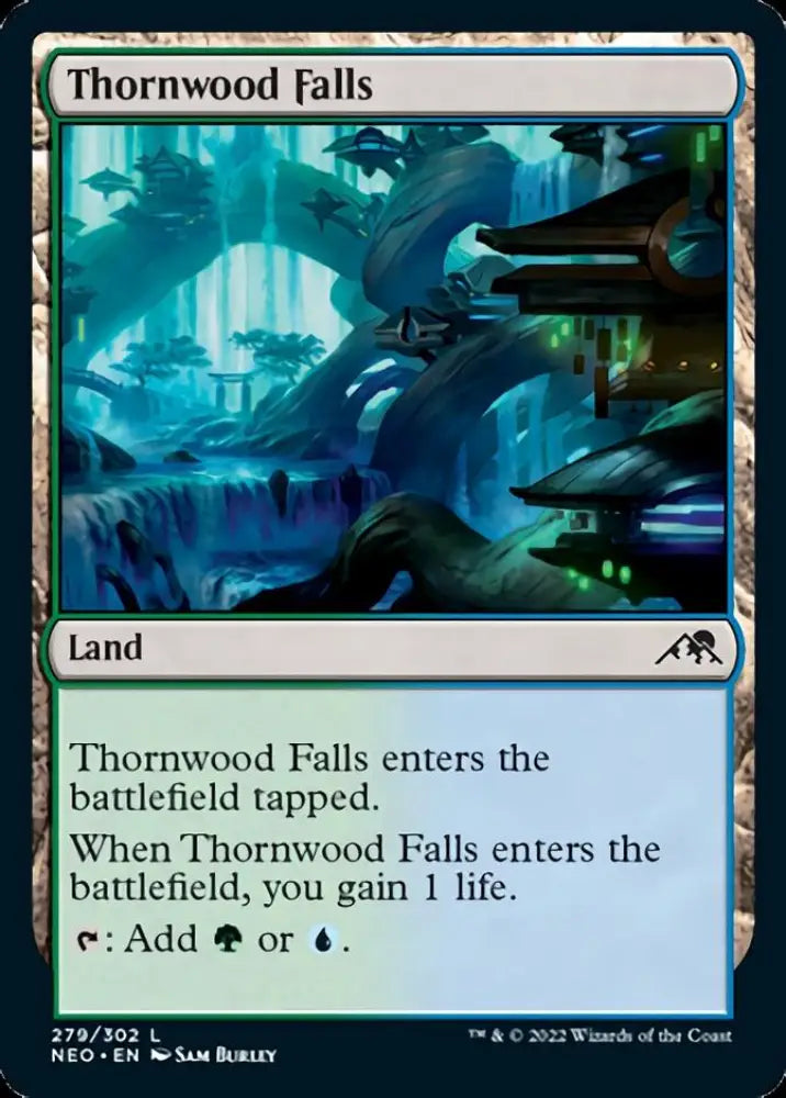 Thornwood Falls [Kamigawa: Neon Dynasty] - MTG Single
