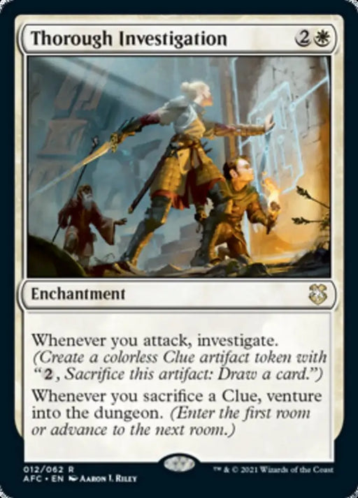 Thorough Investigation [Dungeons & Dragons: Adventures in the Forgotten Realms Commander] - MTG Single