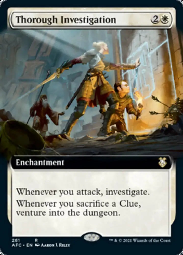Thorough Investigation (Extended Art) [Dungeons & Dragons: Adventures in the Forgotten Realms Commander] - MTG Single