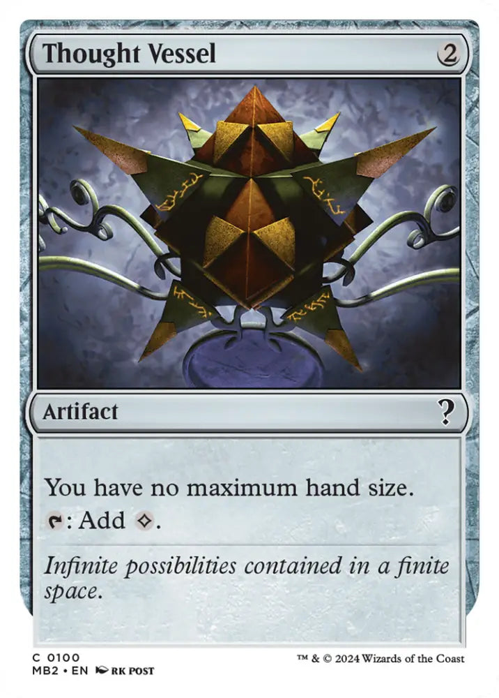 Thought Vessel (White Border) [Mystery Booster 2] - MTG Single