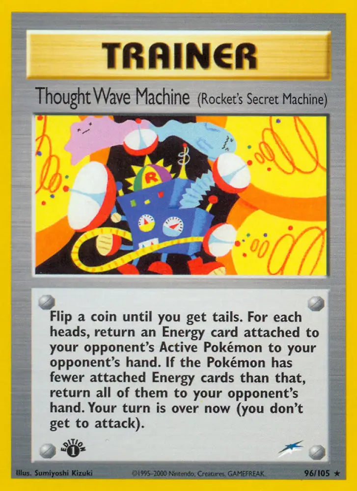 Thought Wave Machine (96/105) (Rocket’s Secret Machine) [Neo Destiny 1st Edition] - Pokemon Single