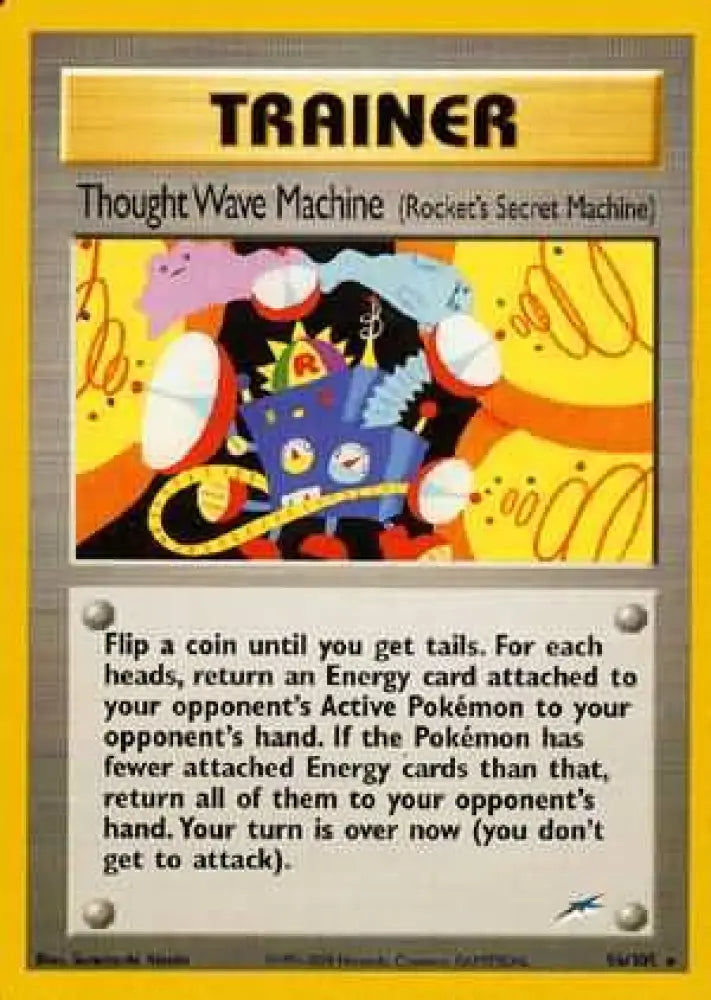 Thought Wave Machine (96/105) (Rocket’s Secret Machine) [Neo Destiny Unlimited] - Pokemon Single