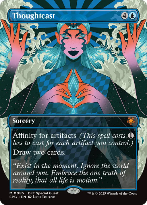 Thoughtcast (Borderless) [Aetherdrift Special Guests] - MTG Single