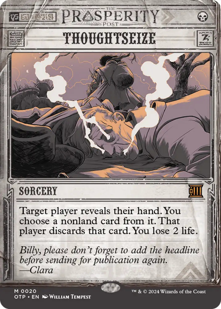 Thoughtseize [Outlaws of Thunder Junction: Breaking News] - MTG Single