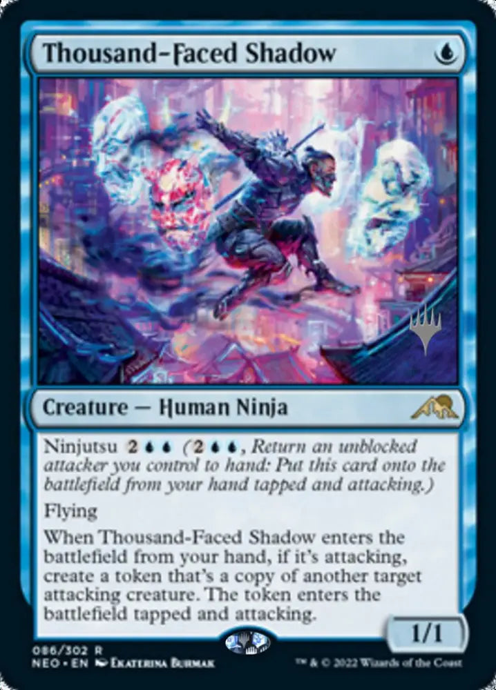 Thousand-Faced Shadow (Promo Pack) [Kamigawa: Neon Dynasty Promos] - MTG Single