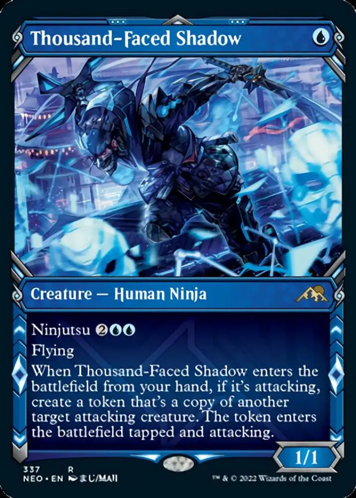 Thousand-Faced Shadow (Showcase Ninja) [Kamigawa: Neon Dynasty] - MTG Single