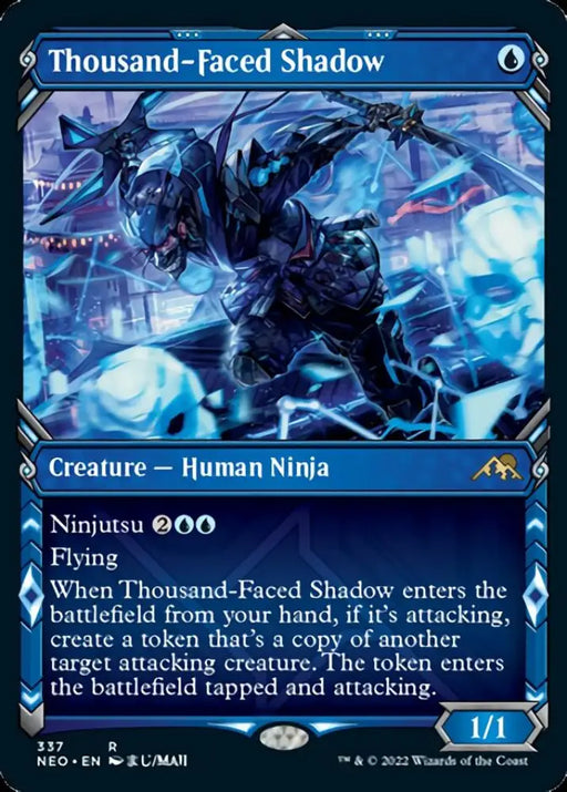 Thousand-Faced Shadow (Showcase Ninja) [Kamigawa: Neon Dynasty] - MTG Single