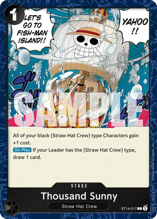 Thousand Sunny (Pirate Foil) (ST14-017) [Premium Booster -The Best- Vol. 2]