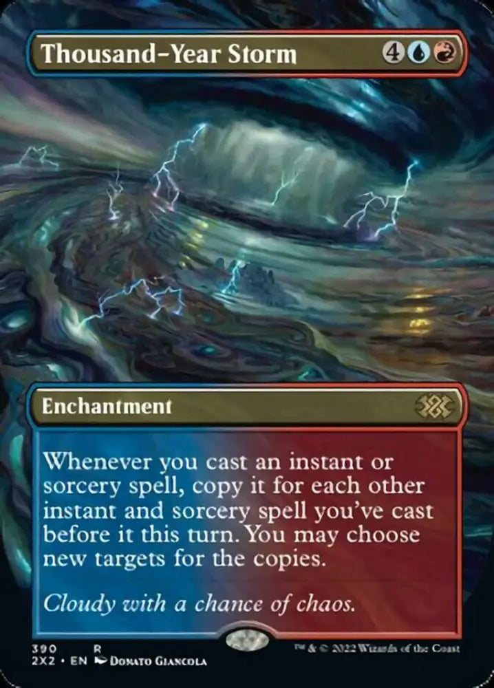 Thousand-Year Storm (Borderless Alternate Art) [Double Masters 2022] - MTG Single