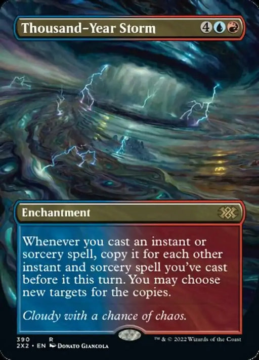 Thousand-Year Storm (Borderless Alternate Art) [Double Masters 2022] - MTG Single