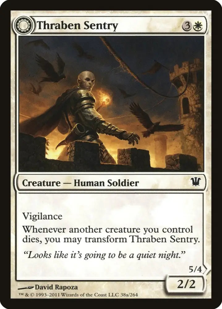 Thraben Sentry // Thraben Militia [Innistrad] - MTG Single