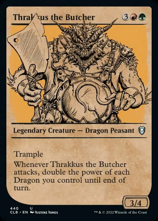 Thrakkus the Butcher (Showcase) [Commander Legends: Battle for Baldur’s Gate] - MTG Single
