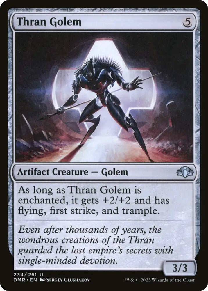 Thran Golem [Dominaria Remastered] - MTG Single