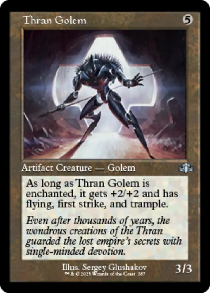 Thran Golem (Retro) [Dominaria Remastered] - MTG Single