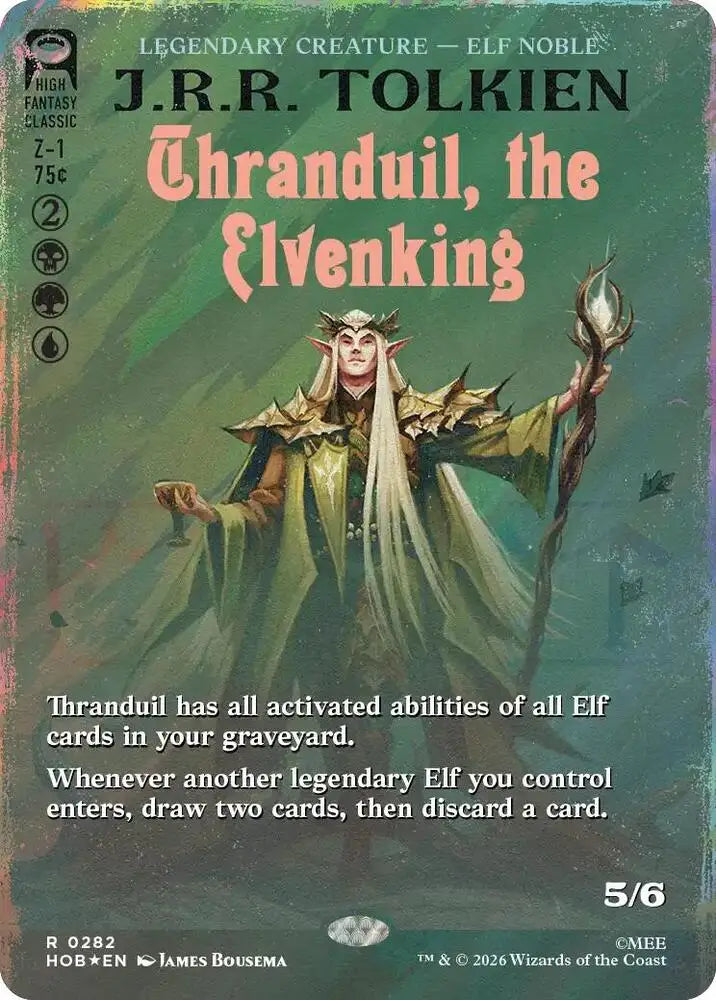 Thranduil, the Elvenking (Borderless) (Surge Foil) (282) [The Hobbit]