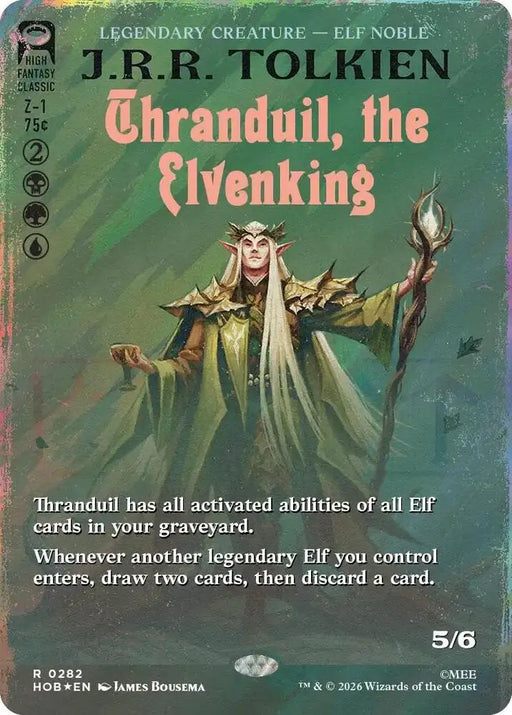 Thranduil, the Elvenking (Borderless) (Surge Foil) (282) [The Hobbit]